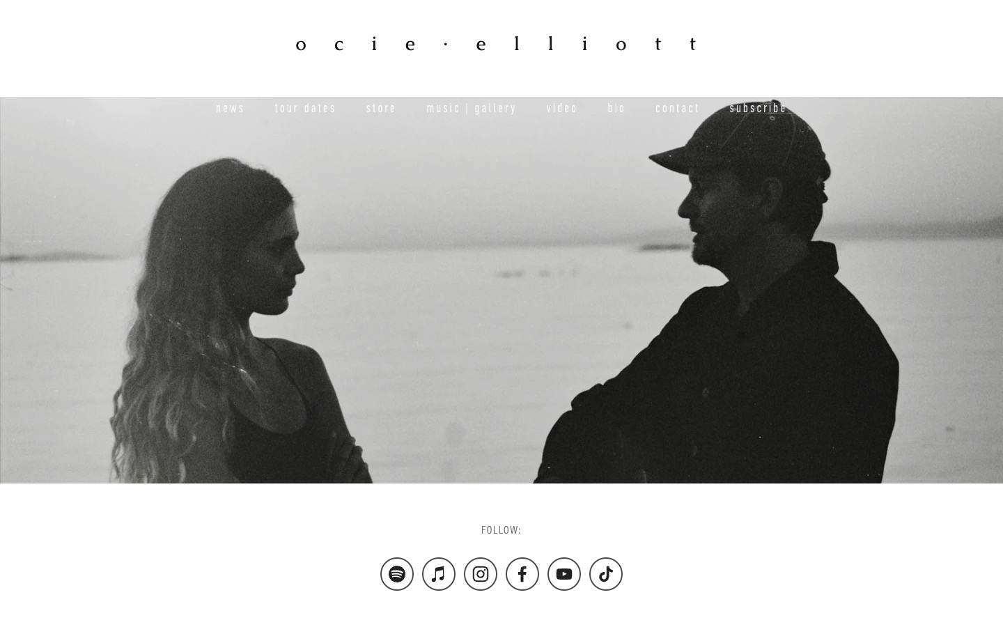 The current homepage